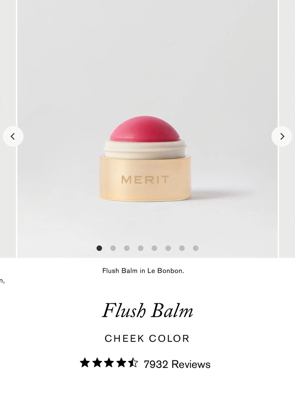 NWT Merit Flush Balm Blush Le Bonbon